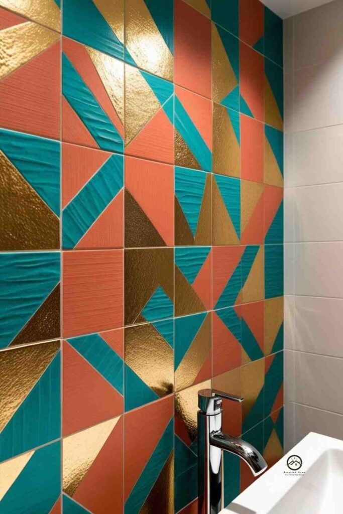 Use Bold Tiles for an Accent Wall