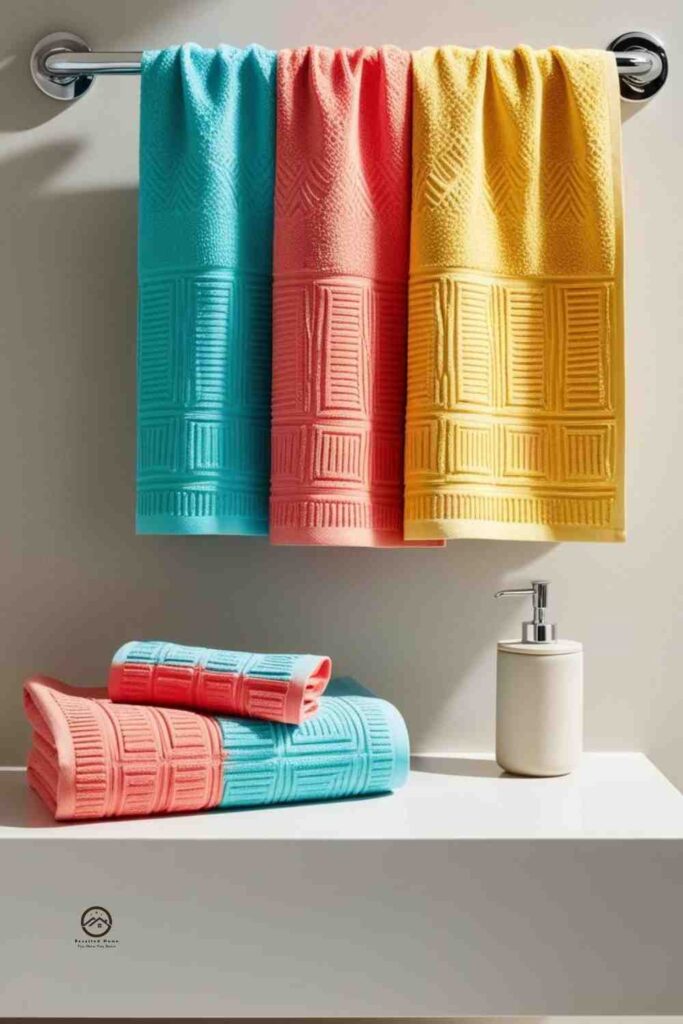 Add a Pop of Color with Towels