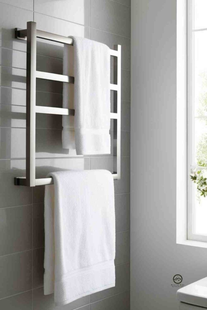 Hang a Stylish Towel Rack