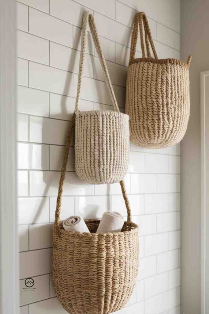 Hang Woven Baskets as Wall Décor
