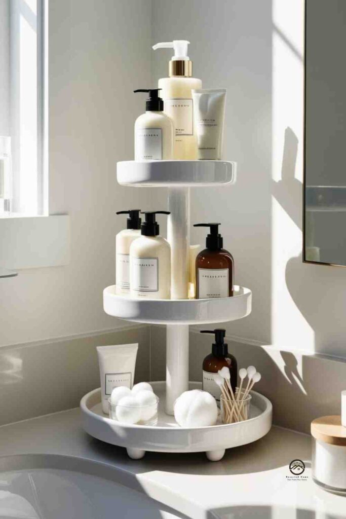 Use a Tiered Tray for Organization
