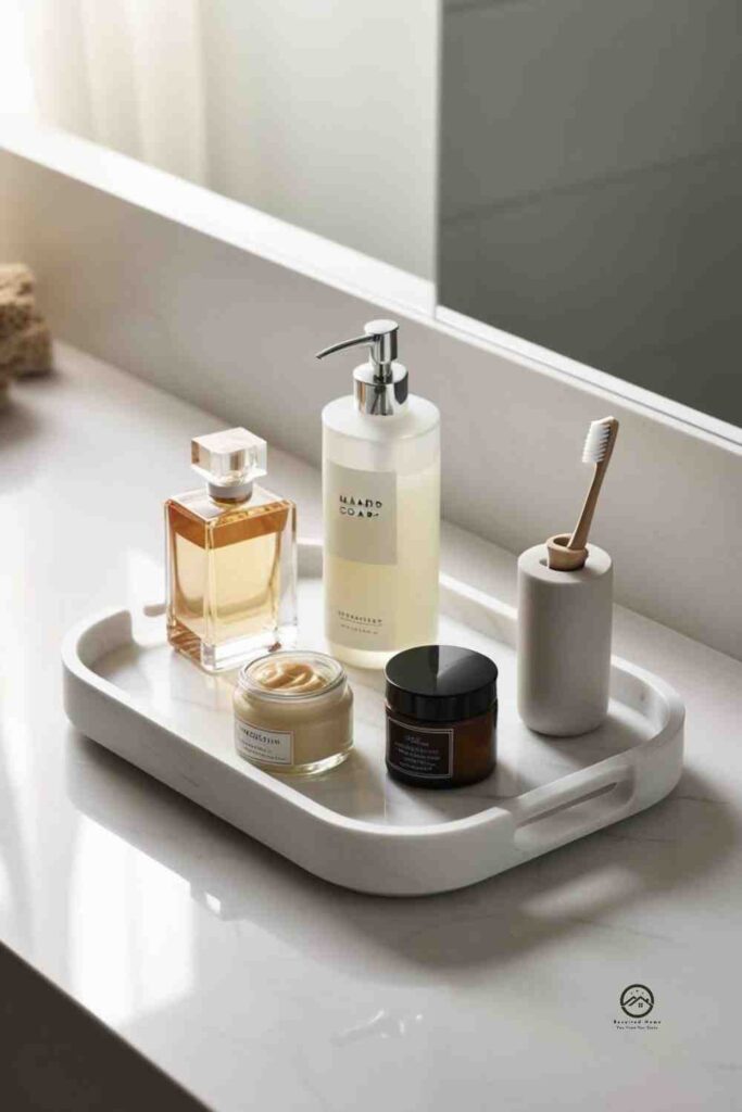 Use a Decorative Tray for Organization