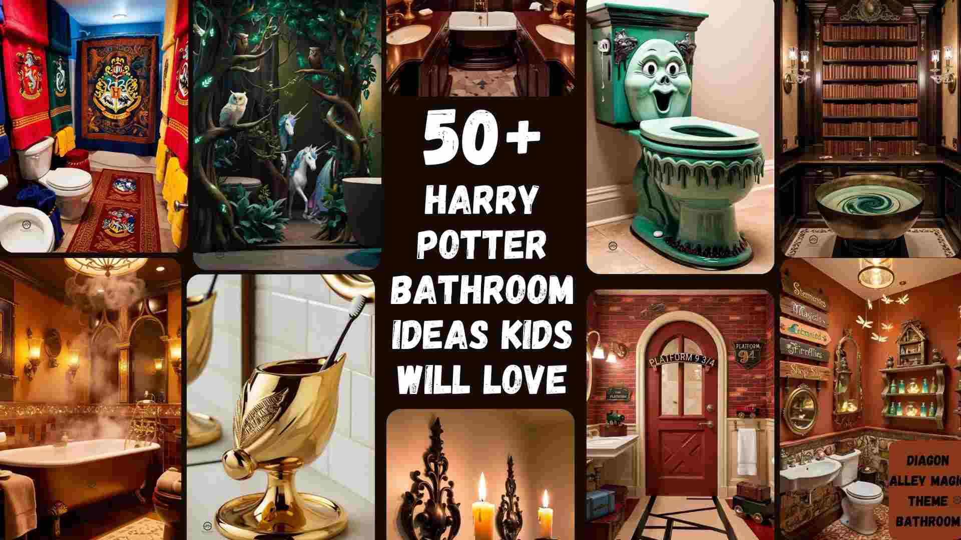 50+ Harry Potter Bathroom Ideas Kids Will Love