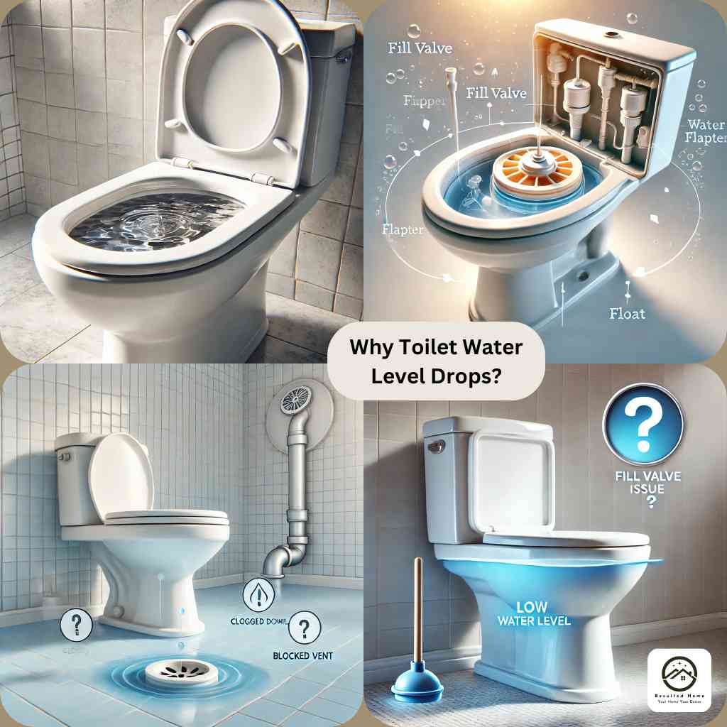 Why Toilet Water Level Drops