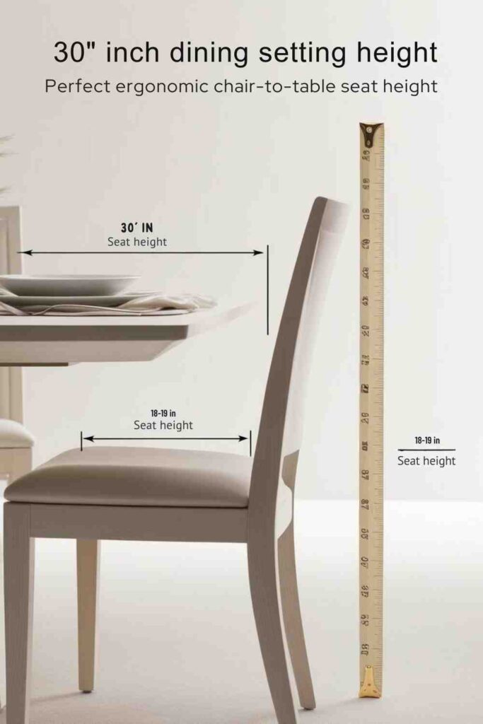 What Height Chair for a 30 Inch Table?