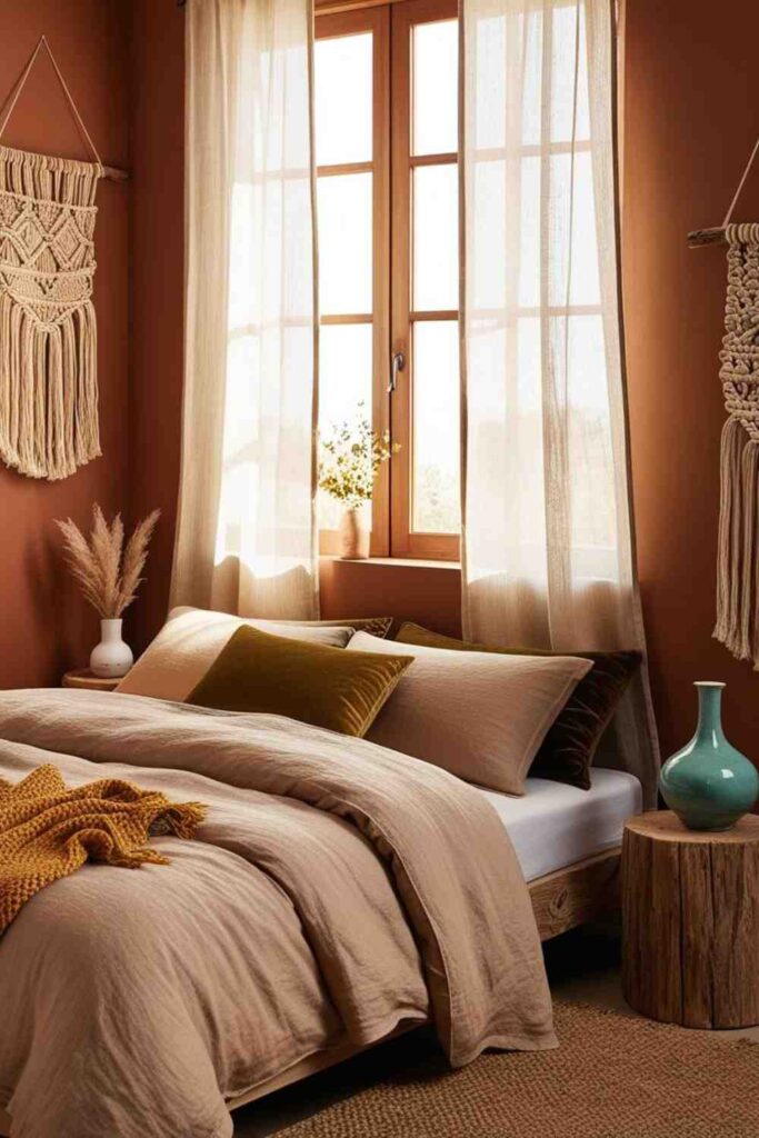 Earthy Tones with Pops of Color