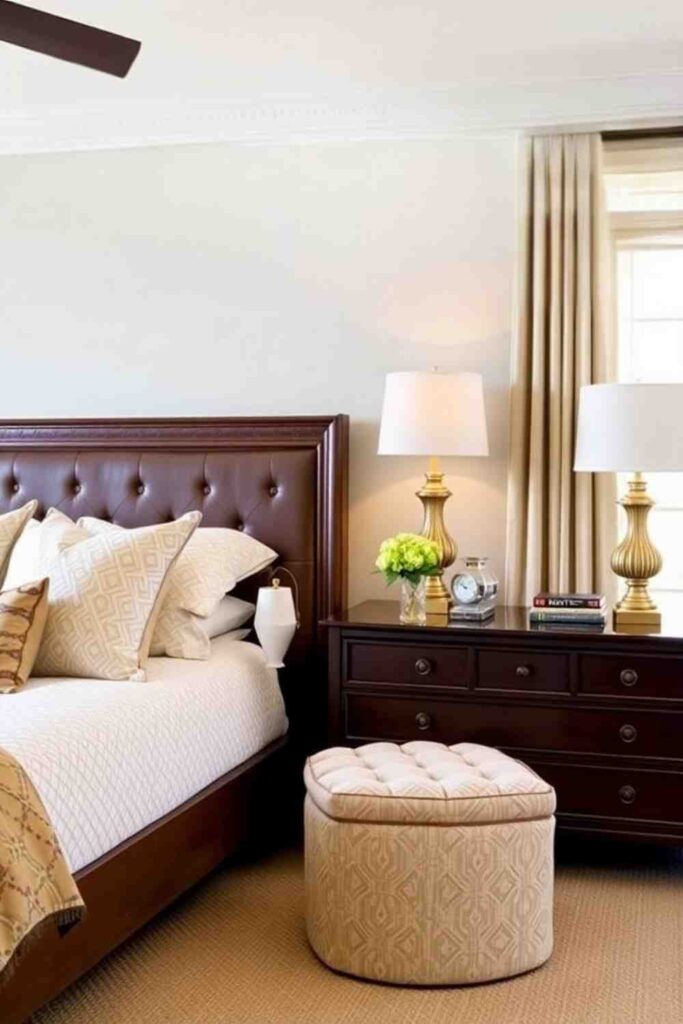 Matching Bedside Tables & Lamps for Balance