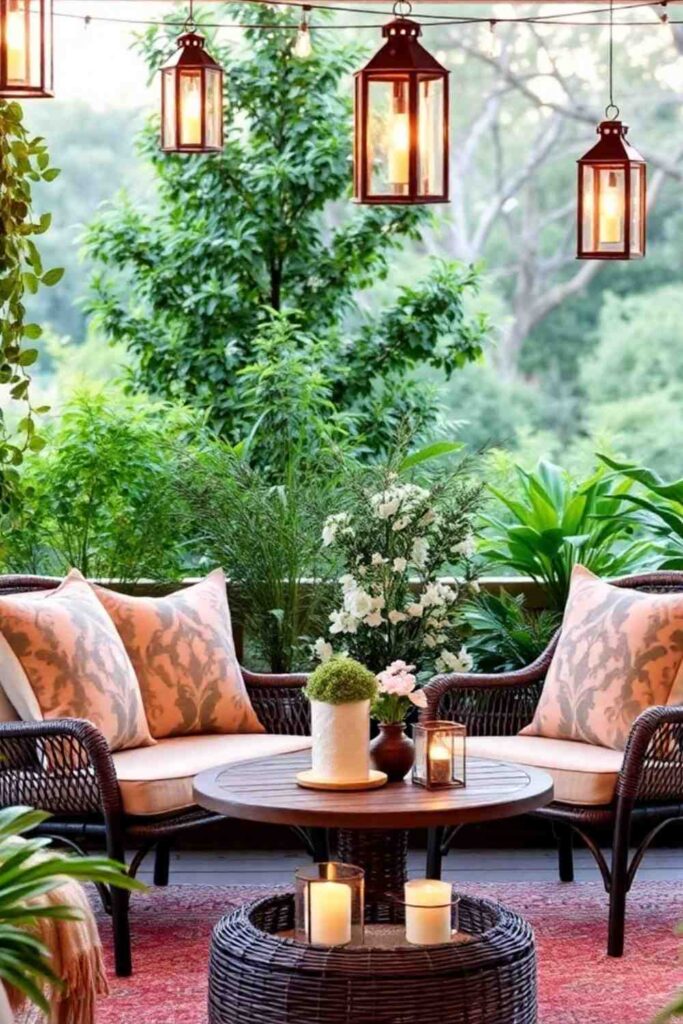 Decorating Tips: Cushions, Lanterns, Plants