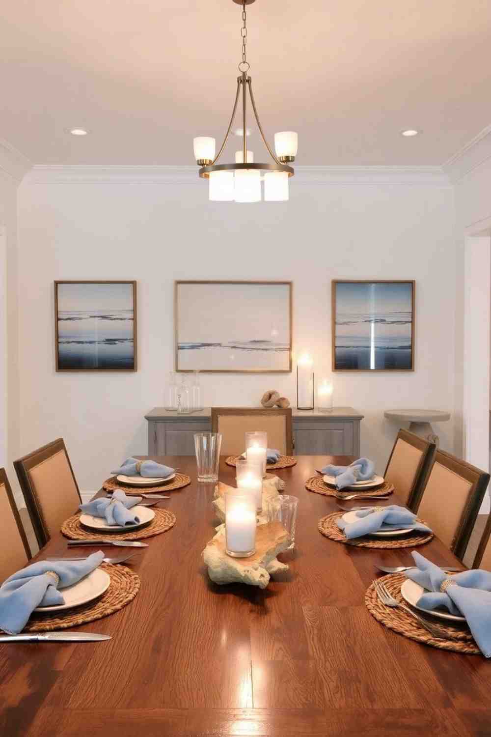 39+ Coastal Dining Room Lighting Ideas For Beachy Space
