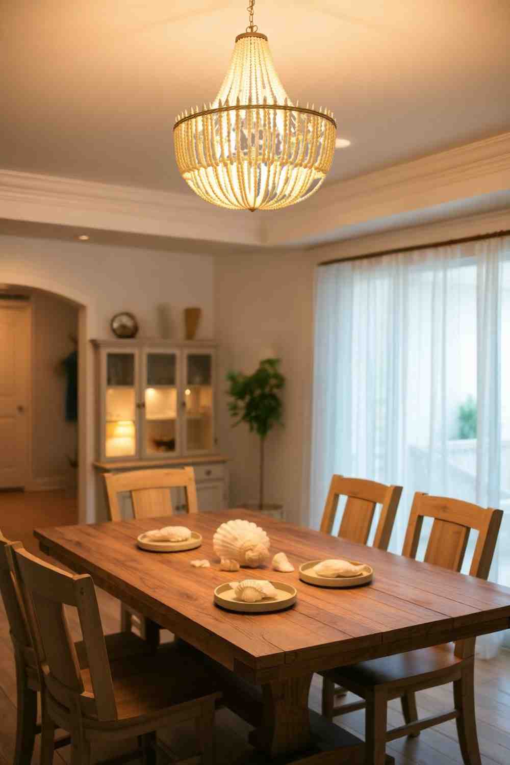 39+ Coastal Dining Room Lighting Ideas For Beachy Space