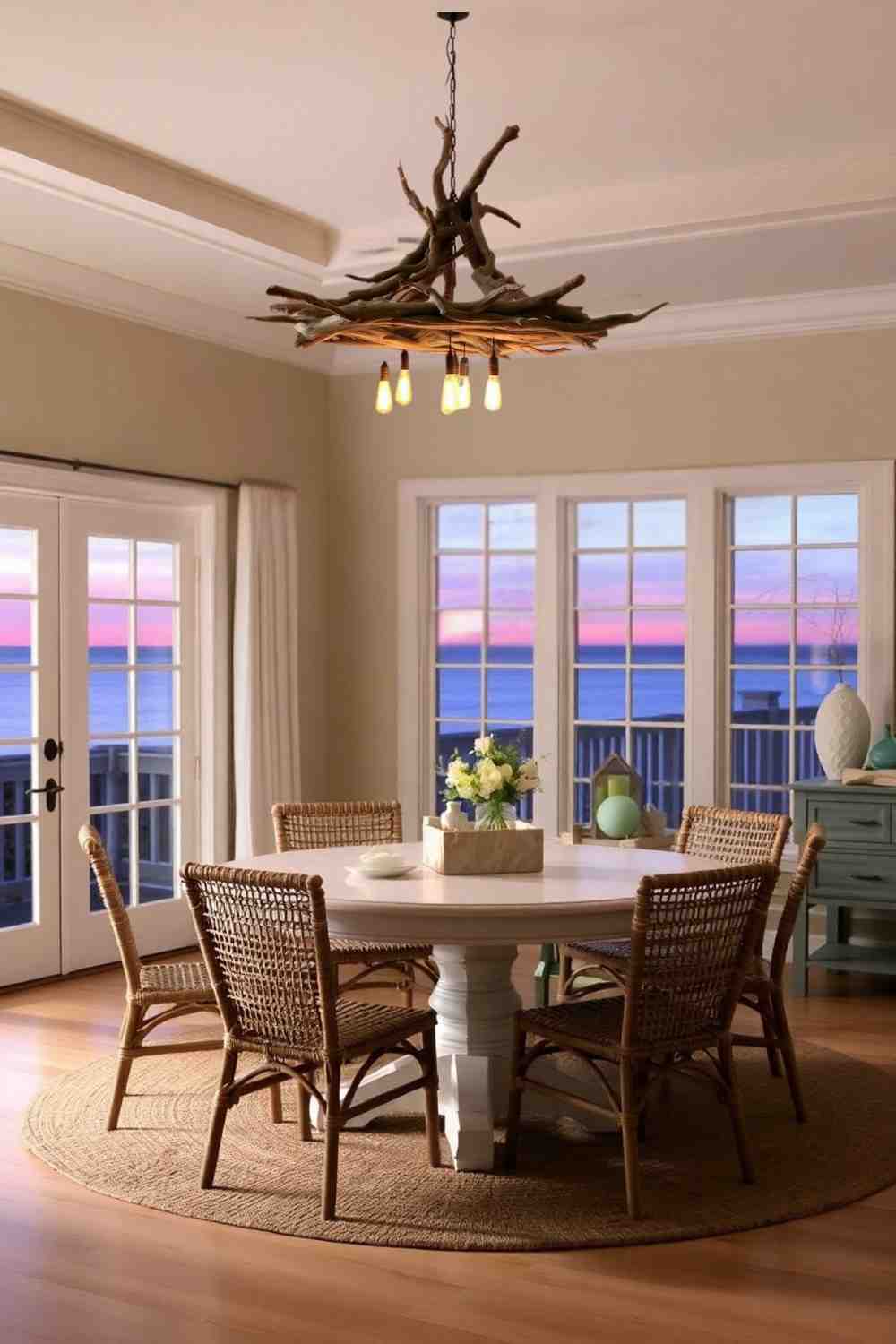 39+ Coastal Dining Room Lighting Ideas For Beachy Space
