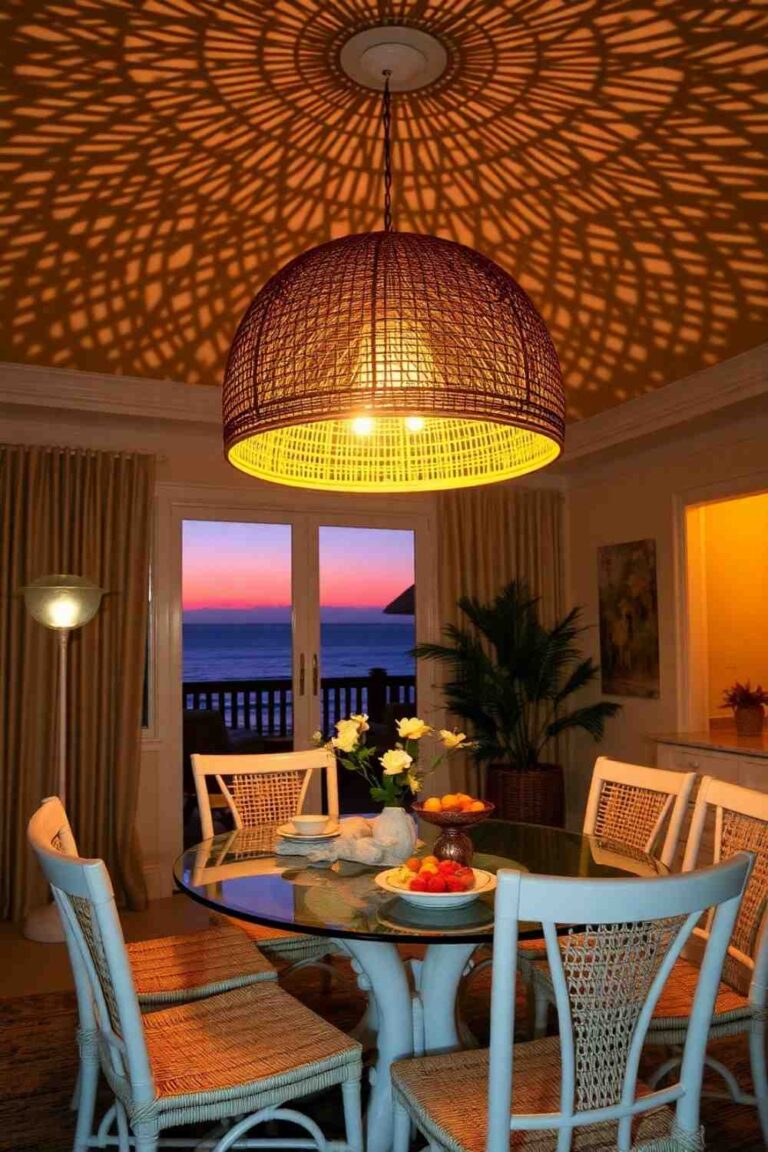 39+ Coastal Dining Room Lighting Ideas For Beachy Space
