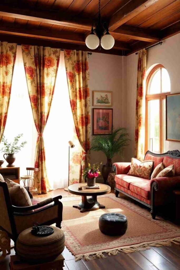 Boho Curtains Living Room