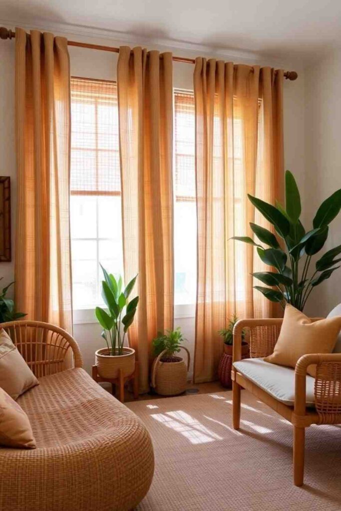 Boho Curtains Living Room