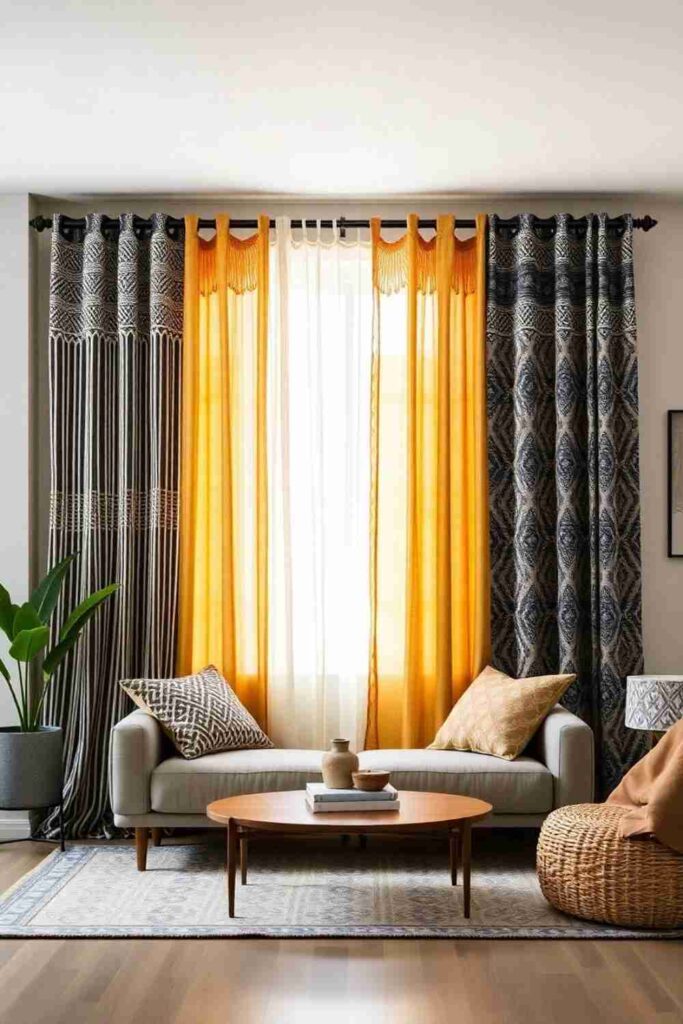 Boho Curtains Living Room