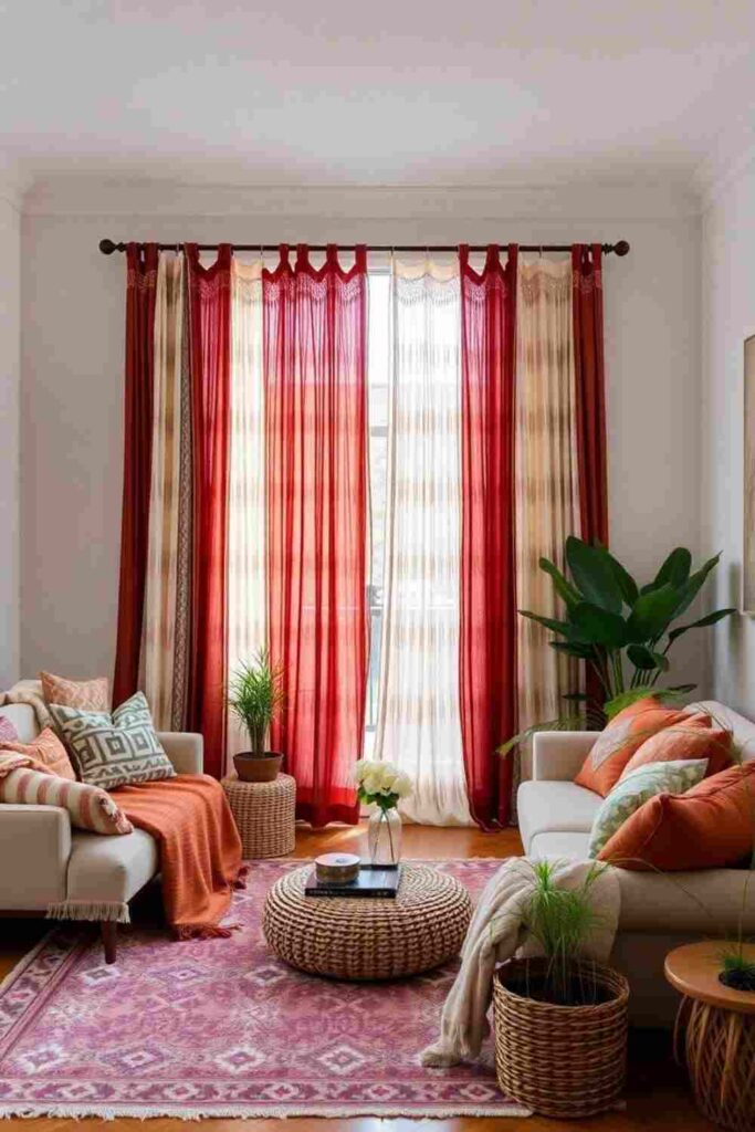 Boho Curtains Living Room