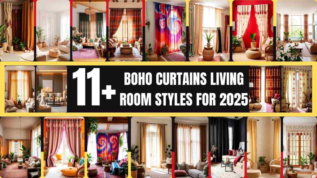 Boho Curtains Living Room
