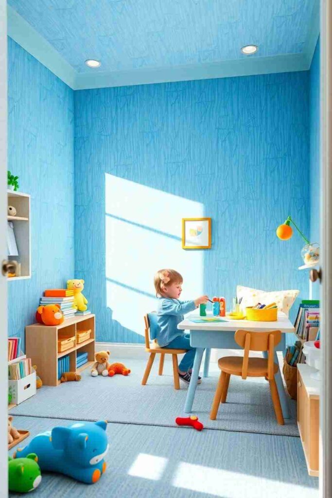 Blue Wallpaper for Kids