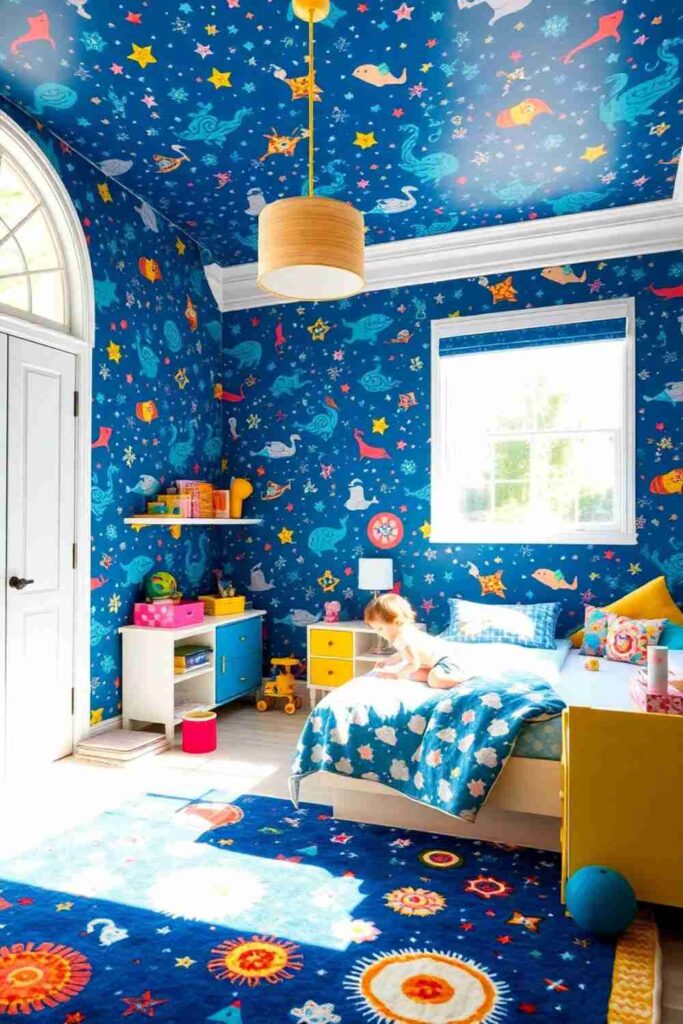 Blue Wallpaper for Kids