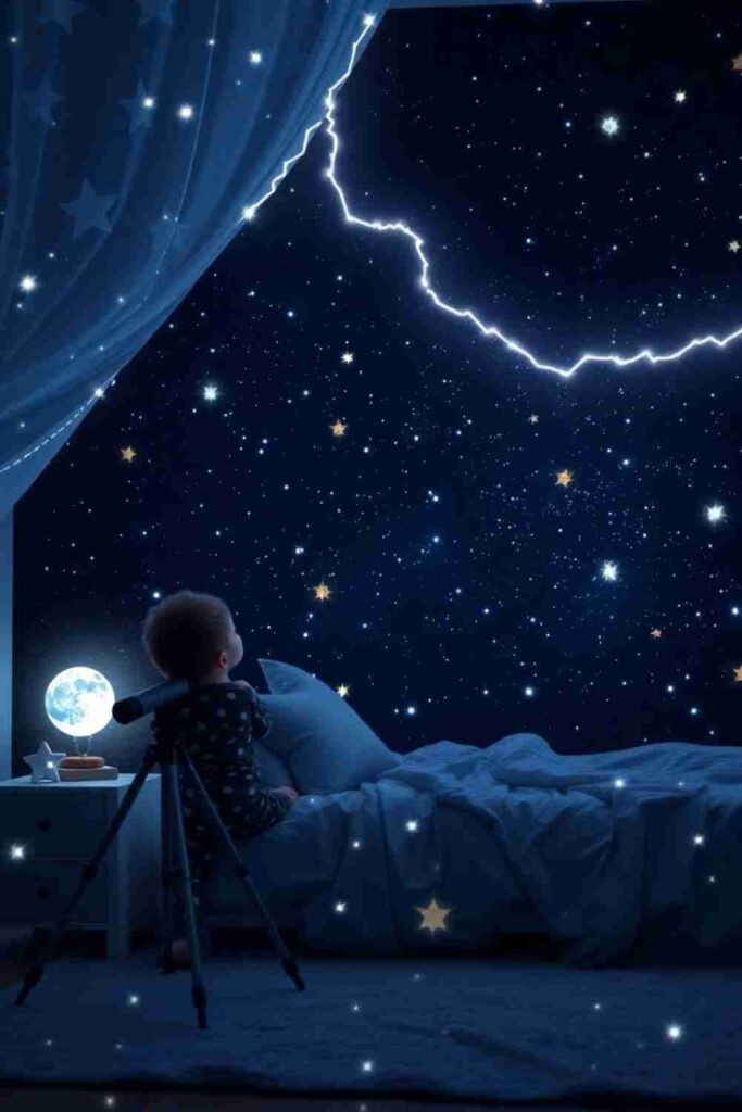 Boys room wallpaper