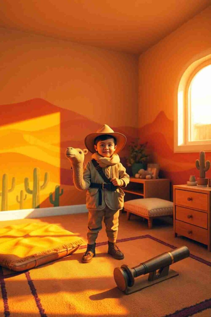 Boys room wallpaper