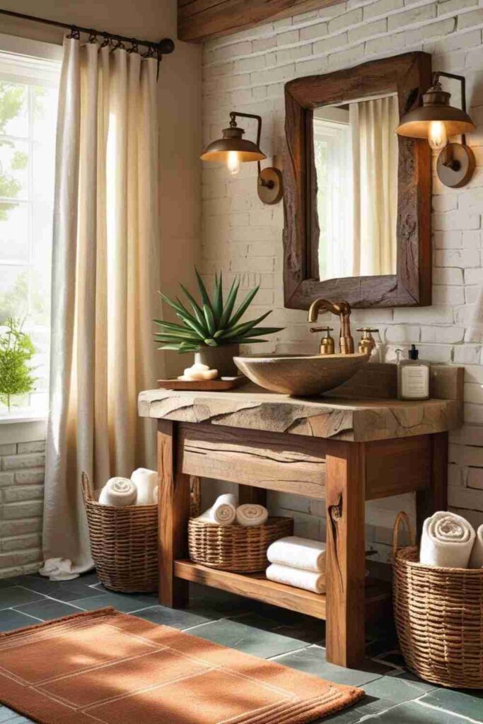 Rustic Vanities for Bathrooms