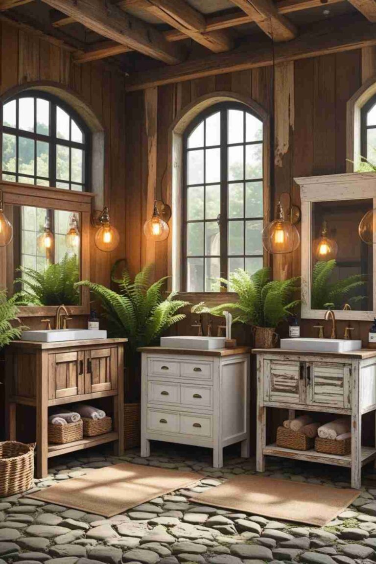 10+ Beautiful Rustic Vanities for Bathrooms - Besuited Home