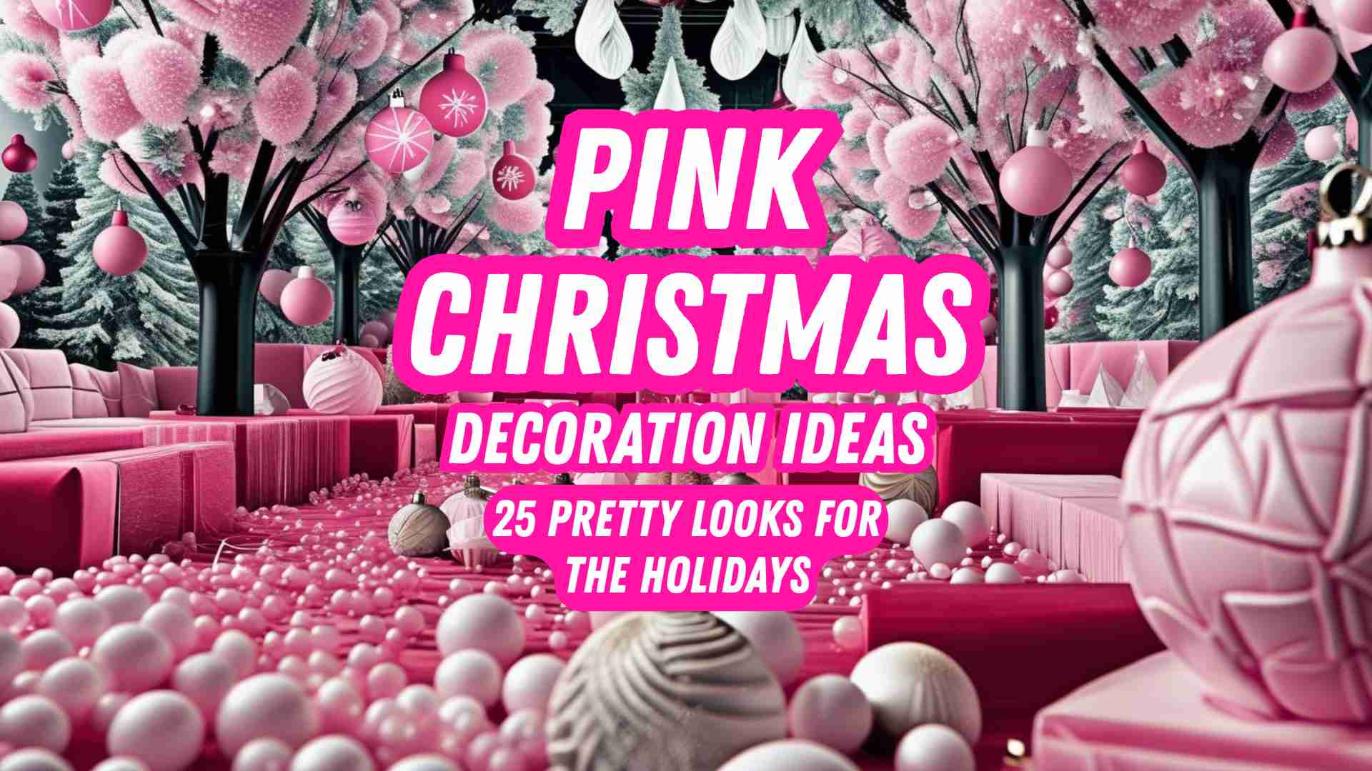 Pink Christmas Decoration Ideas