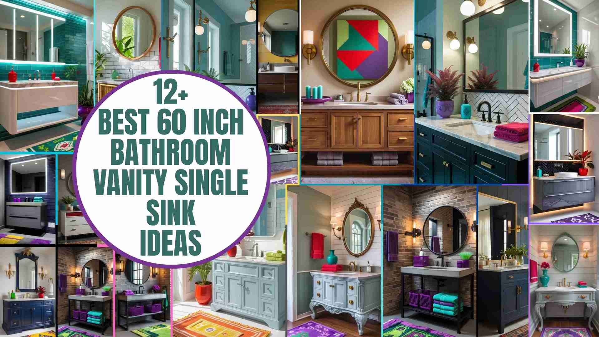 60 Inch Bathroom Vanity Single Sink