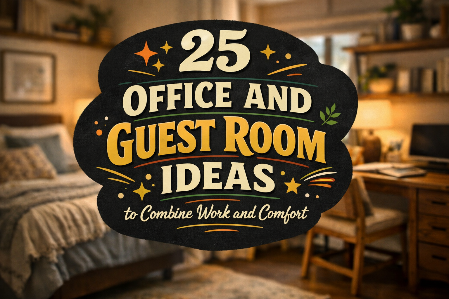 25 Office and Guest Room Ideas to Combine Work and Comfort